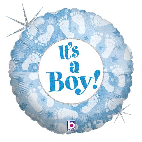 It'S A Boy Footprints 18" - Grabo