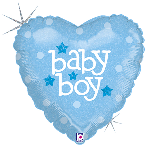 BABY HEART BOY HOLO 18'' PACK (FR)