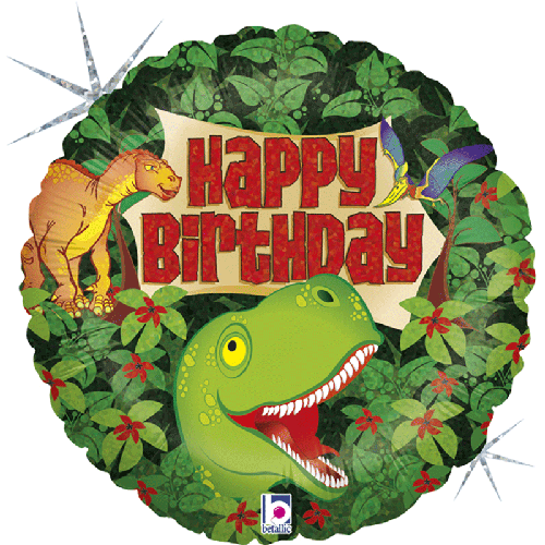 DINOSAUR BIRTHDAY 18'' PACK (FR)