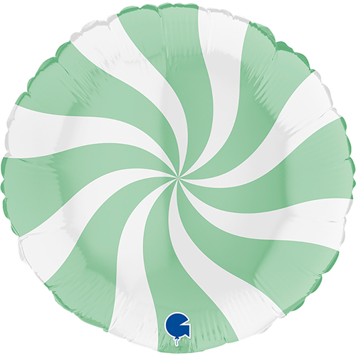 ROUND SWIRLY WHITE MATTE GREEN 18' Emballé (FR)