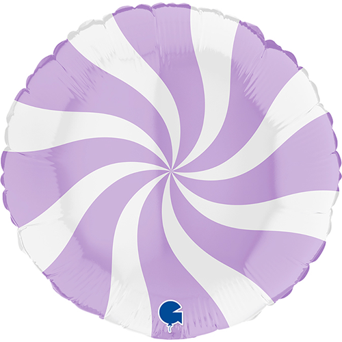 ROUND SWIRLY WHITE MATTE LILAC 18' Emballé (FR)