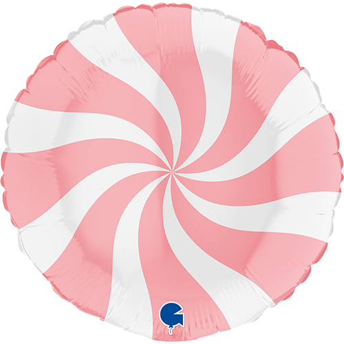 ROUND SWIRLY WHITE MATTE PINK 18' Emballé (FR)