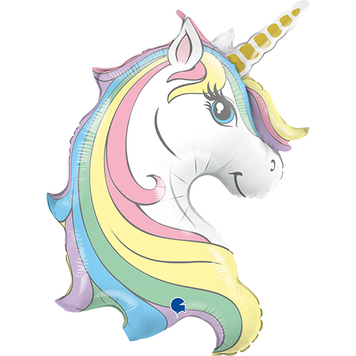 Macaron Unicorn Head 39" - Grabo