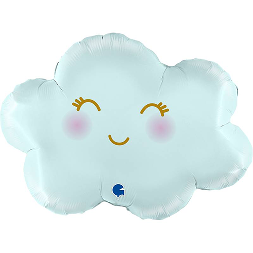 Cloud Satin Pastel Blue 30" - Grabo