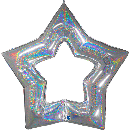 48'' LINKY STAR GLITTER SILVER VRAC (FR)