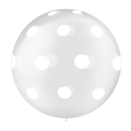 1 Latex 3' Transparent Imprimé Tat Dots - Balloonia