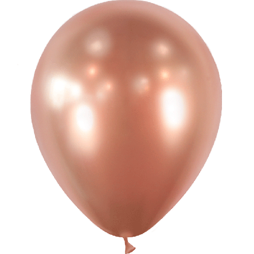 10 BALLONS LATEX 12'' (30cm) ROSE GOLD BRILLANT (FR)