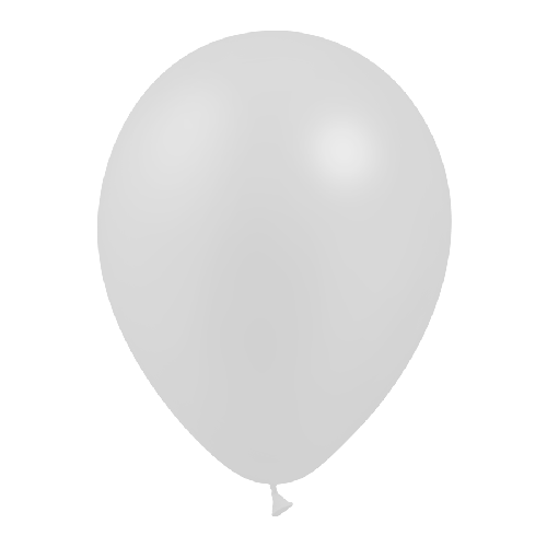 10 BALLONS LATEX ARGENT 12' (30CM) METAL (FR)