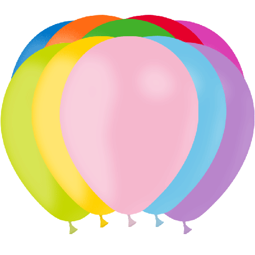 10 BALLONS LATEX ASSORTIS 12' (30CM) STANDARD (FR)