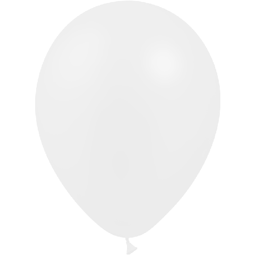 10 BALLONS LATEX BLANC 12' (30CM) STANDARD (FR)