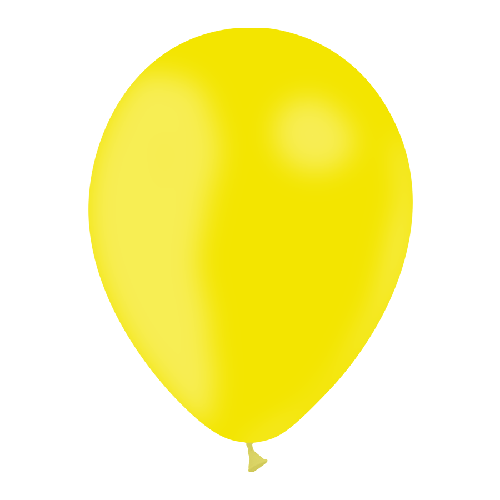 10 BALLONS LATEX JAUNE CITRON 12' (30CM) STANDARD (FR)