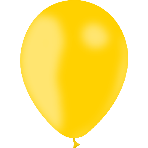 10 BALLONS LATEX JAUNE OR 12' (30CM) STANDARD (FR)