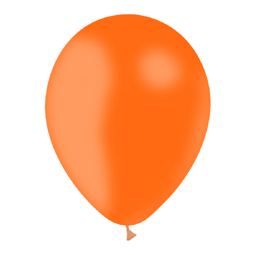 10 BALLONS LATEX ORANGE 12' (30CM) STANDARD (FR)