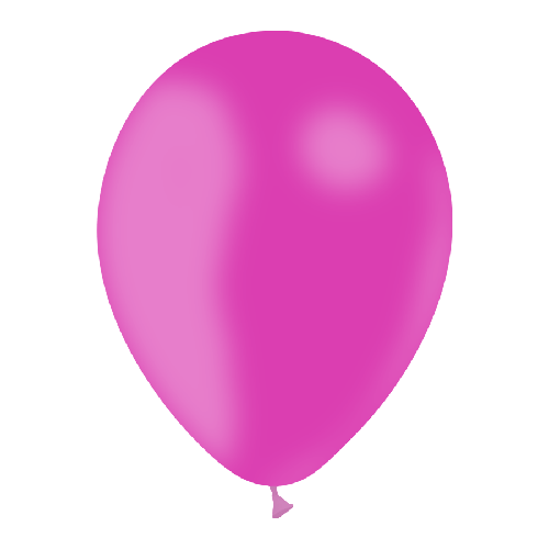 10 BALLONS LATEX FUSHIA 12' (30CM) STANDARD (FR)