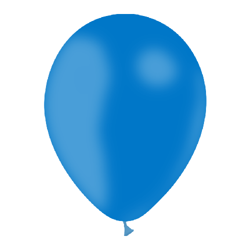 10 BALLONS LATEX BLEU ROI 12' (30CM) STANDARD (FR)