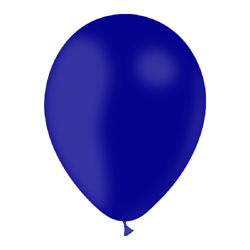 10 BALLONS LATEX BLEU MARINE 12' (30CM) STANDARD (FR)