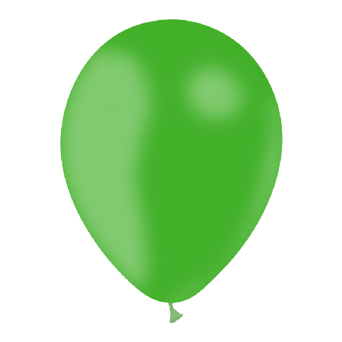 10 BALLONS LATEX VERT 12' (30CM) STANDARD (FR)