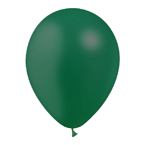 10 BALLONS LATEX VERT FORET12' (30CM) STANDARD (FR)