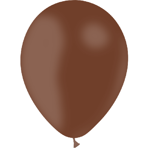 10 BALLONS LATEX CHOCOLAT 12' (30CM) STANDARD (FR)