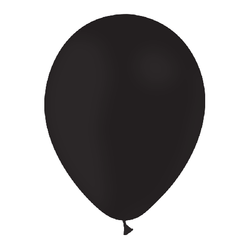 10 BALLONS LATEX NOIR 12' (30CM) STANDARD (FR)