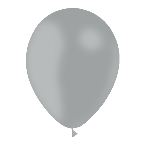 10 BALLONS LATEX GRIS 12' (30CM) STANDARD (FR)