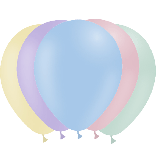 10 BALLONS LATEX 12' (30CM) PASTEL MATTE ASSORTIS T (FR)