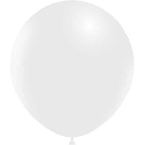 25 BALLONS LATEX 18' ( 45cm ) STANDARD BLANC (FR)