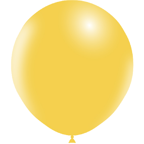 25 BALLONS LATEX 18' ( 45cm ) STANDARD JAUNE D'OR (FR)