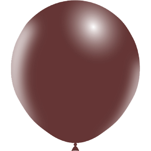 25 BALLONS LATEX 18' ( 45cm ) STANDARD CHOCOLAT (FR)