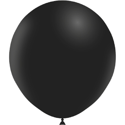 25 BALLONS LATEX 18' ( 45cm ) STANDARD NOIR (FR)