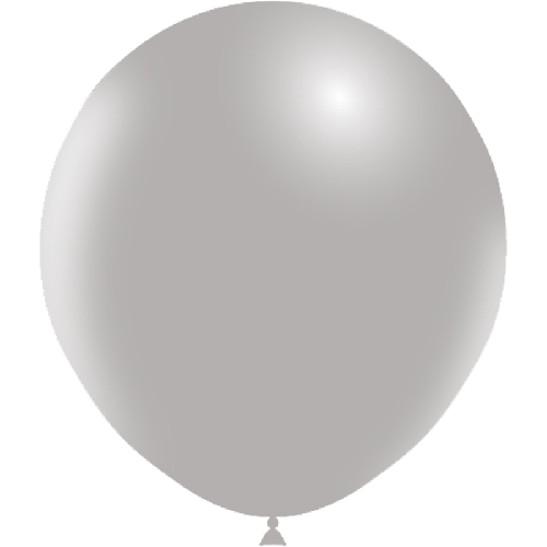 25 BALLONS LATEX 18' ( 45cm ) STANDARD GRIS (FR)