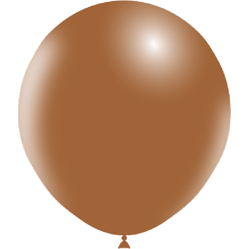 25 BALLONS LATEX 18' ( 45cm ) STANDARD MARRON (FR)