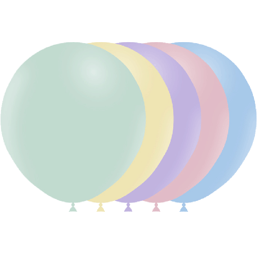 5 Ballons 18" Pastel Matte Assortment – Balloonia