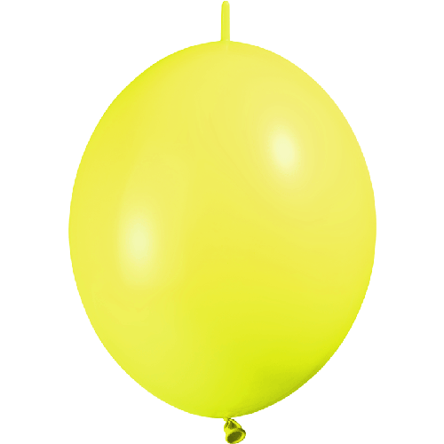 50 BALLONS DECO LINK 12' ( 30cm ) STANDARD JAUNE (FR)