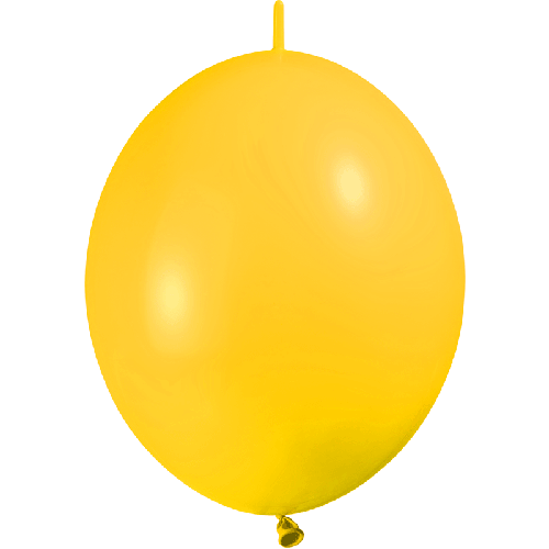 50 BALLONS DECO LINK 12' ( 30cm ) STANDARD JAUNE D'OR (FR)