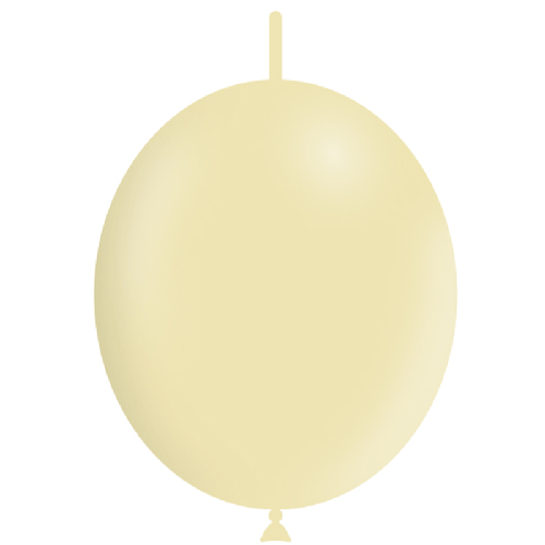 50 BALLONS DECO LINK 12' ( 30cm ) PASTEL JAUNE (FR)