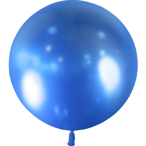 BALLON LATEX 2' ( 60cm ) BLEU BRILLANT (FR)