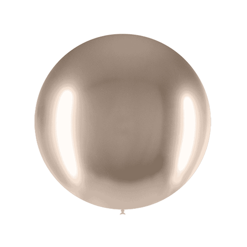 Ballon 2' Beige Brillant - Balloonia