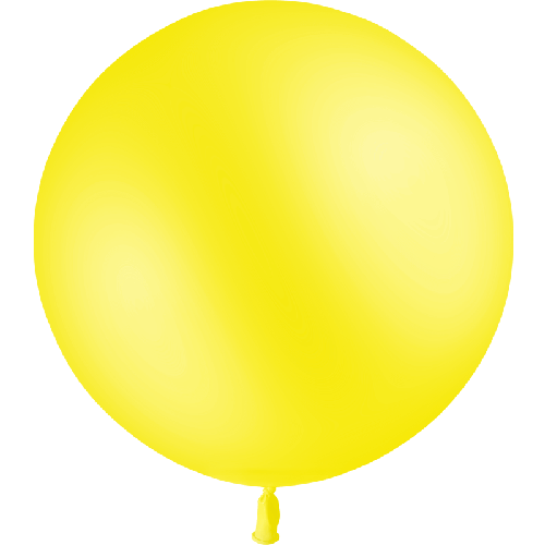 1 BALLON LATEX 2' ( 60cm ) STANDARD JAUNE CITRON (FR)