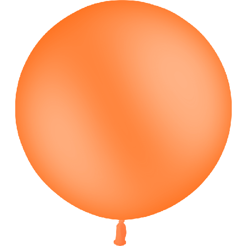 1 BALLON LATEX 2' ( 60cm ) STANDARD ORANGE (FR)