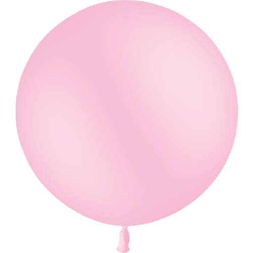 1 BALLON LATEX 2' ( 60cm ) STANDARD ROSE BONBON (FR)