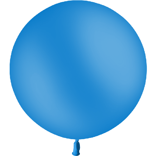 1 BALLON LATEX 2' ( 60cm ) STANDARD BLEU ROI (FR)