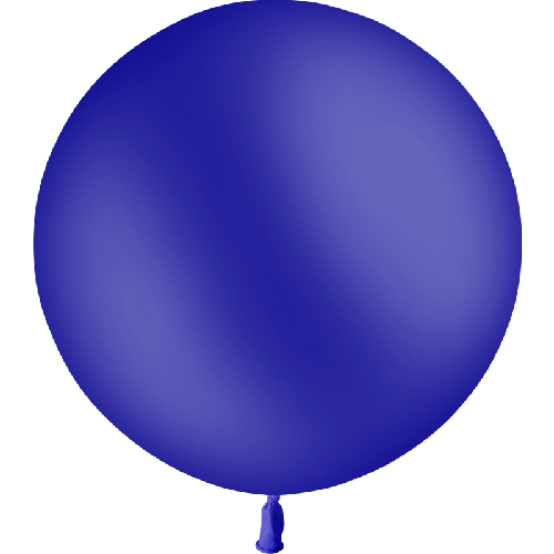 1 BALLON LATEX 2' ( 60cm ) STANDARD BLEU MARINE (FR)