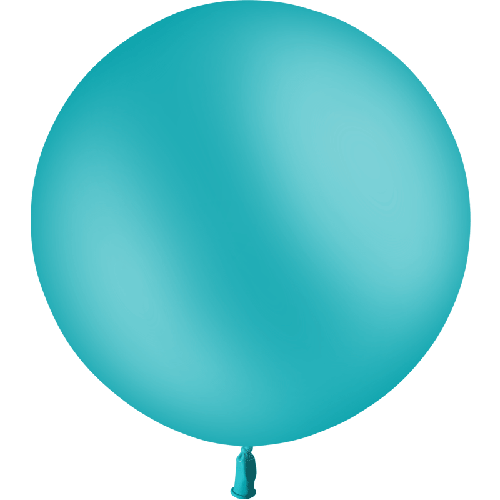 1 BALLON LATEX 2' ( 60cm ) STANDARD TURQUOISE (FR)