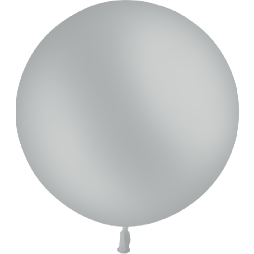 1 BALLON LATEX 2' ( 60cm ) STANDARD GRIS (FR)