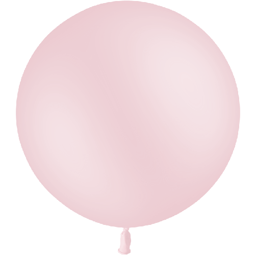 1 BALLON LATEX 2' ( 60cm ) PASTEL ROSE BEBE T02 (FR)