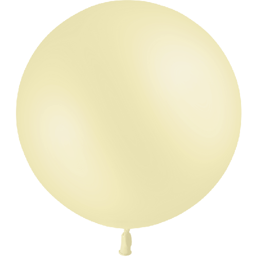 1 BALLON LATEX 2' ( 60cm ) PASTEL JAUNE T04 (FR)