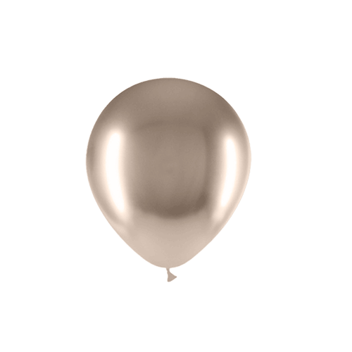 100 BALLONS BRILLANT 5" (12.5cm) BEIGE