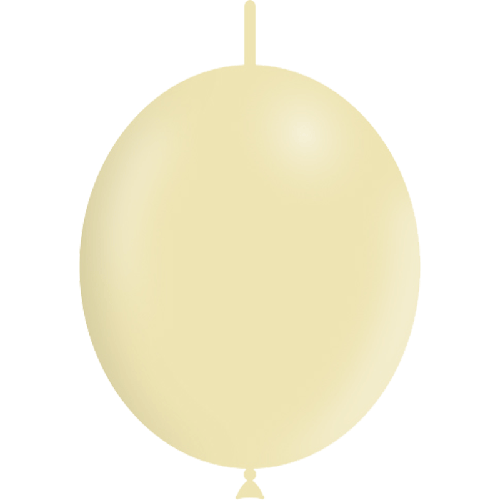 100 BALLONS DECO LINK 6' (15cm ) PASTEL MATTE JAUNE (FR)