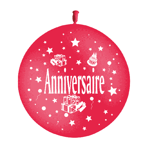 Geant Anniversaire Cadeaux Rouge P25 Sens Air 3' - Balloonia